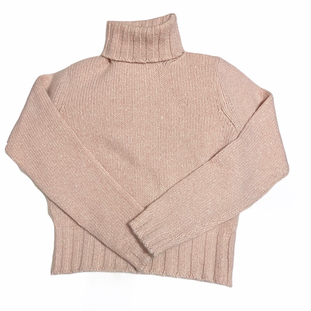 NWOT 100% Cashmere Pink Chunky Knit Sweater